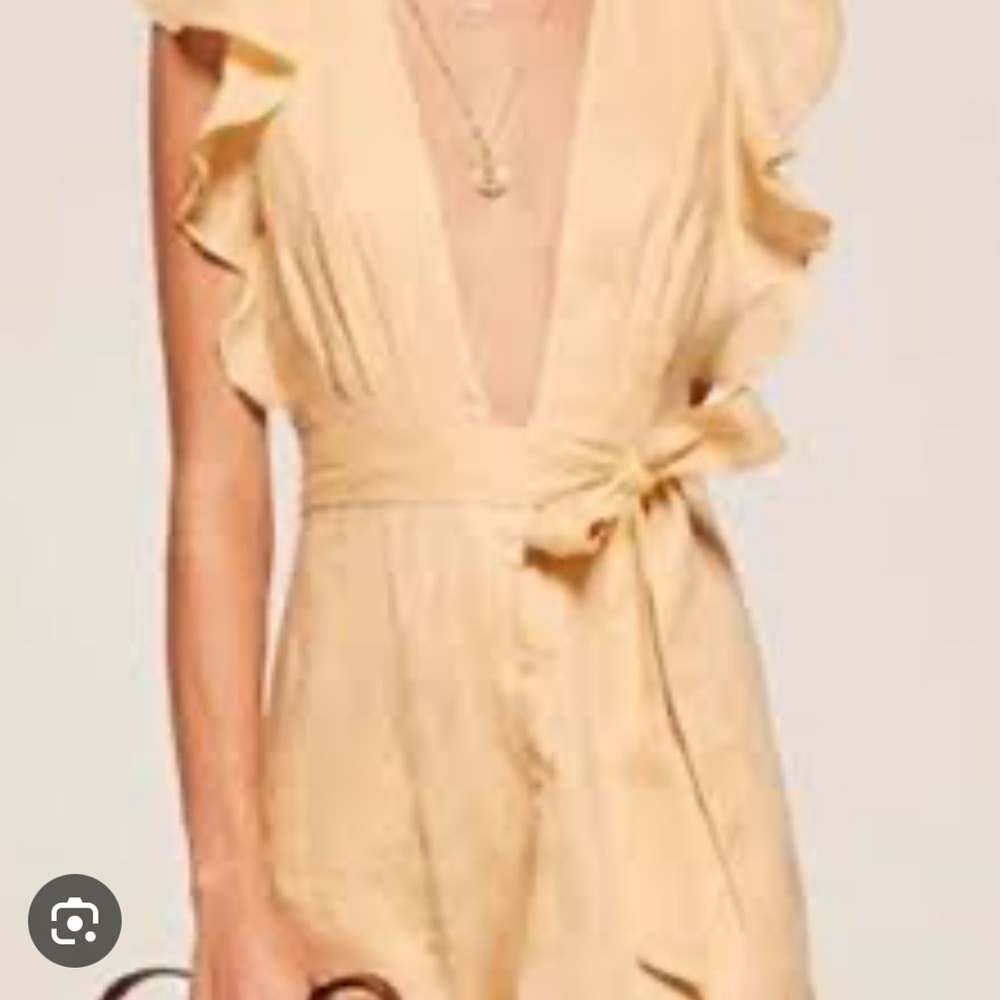 Reformation Button down Yellow Dress - Picture 3 of 11